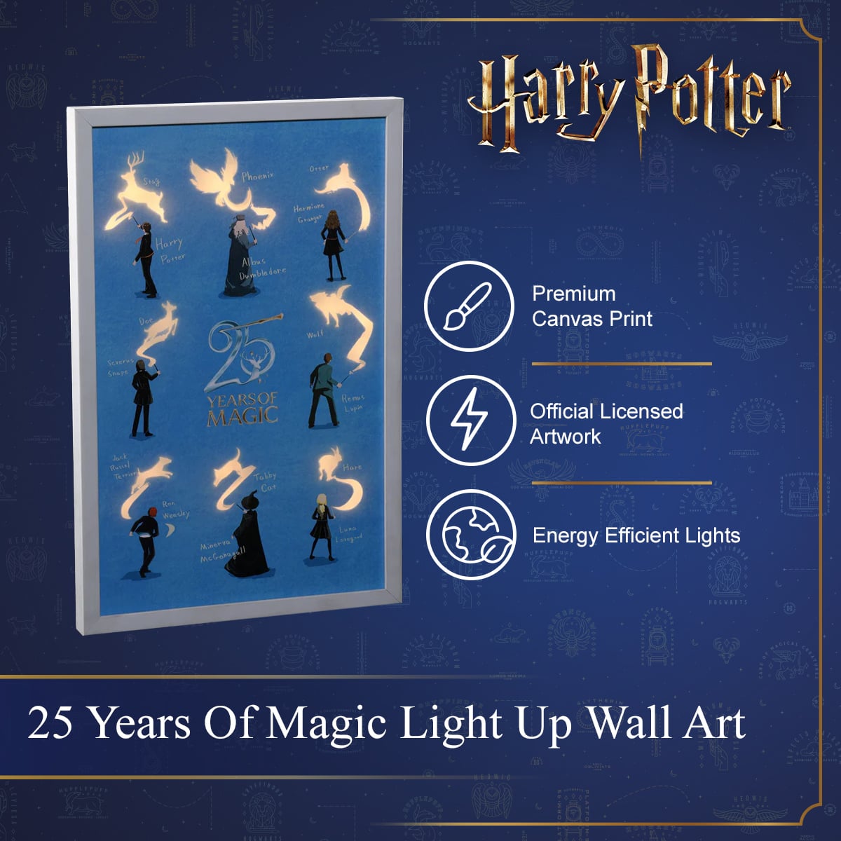 Harry Potter - Patronus Light Up Wall Art