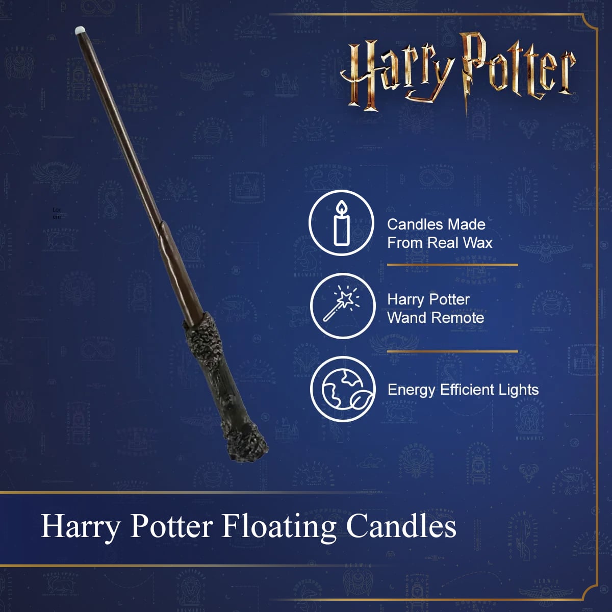 Harry Potter - Set of 6 Wand-Controlled Floating Candles