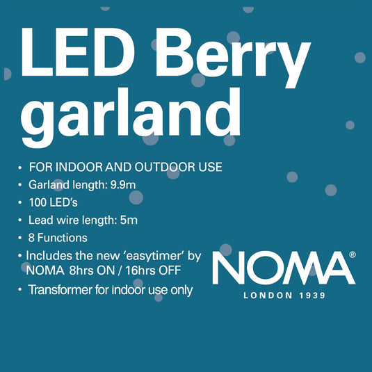 100 Warm White Berry Lights