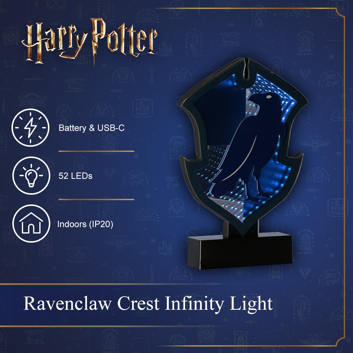 Harry Potter - Ravenclaw Crest Infinity Light