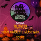 50cm Coralite Graveyard Spooky House Scene Roundal