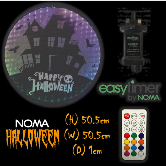 50cm Coralite Graveyard Spooky House Scene Roundal