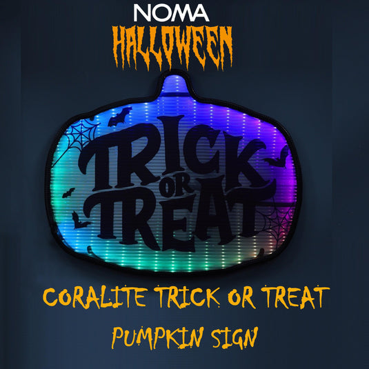 50cm Coralite "Trick Or Treat" Sign