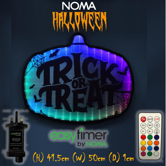 50cm Coralite "Trick Or Treat" Sign