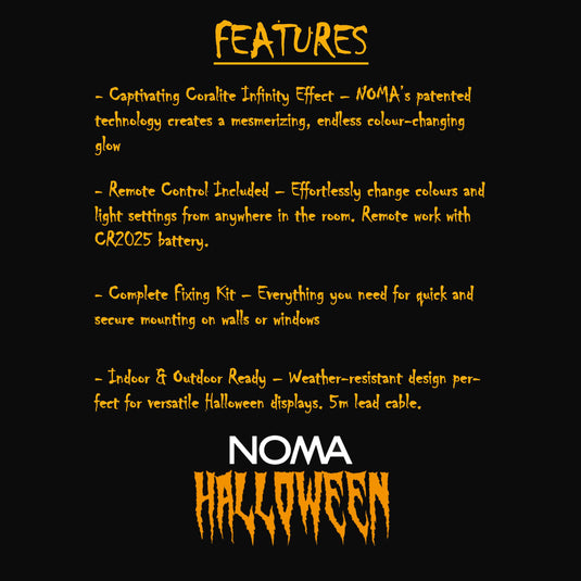 50cm Coralite "Trick Or Treat" Sign