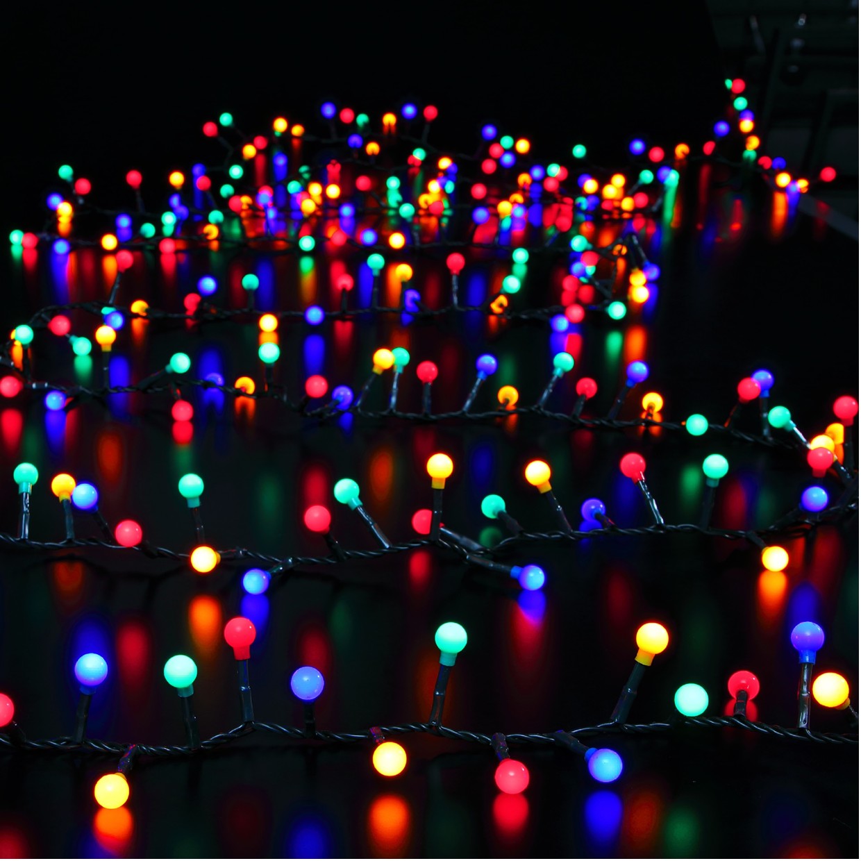 100 LED Static Warm White String Lights
