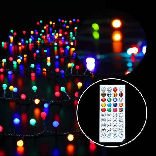 100 LED Static Warm White String Lights