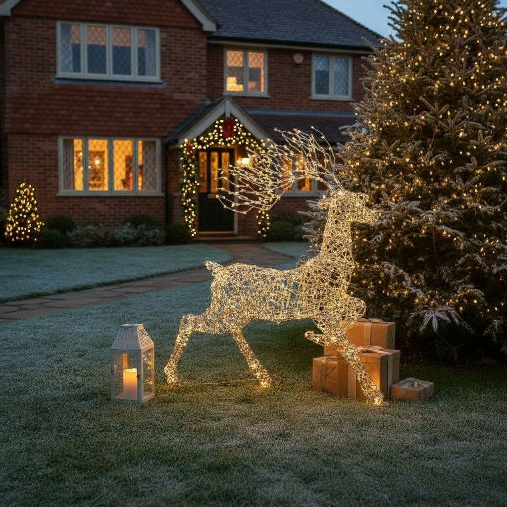 Grey Duo Bulb Rattan Woburn Stag