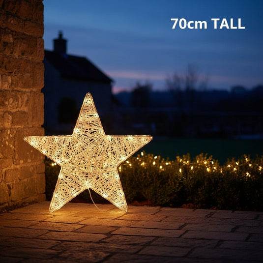 70cm Spun Acrylic Star - 200 Duo LEDs