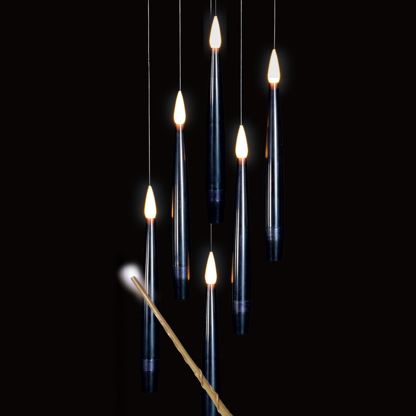Set of 5 Magic Candles With Wand