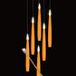Set of 5 Magic Candles With Wand (Orange)