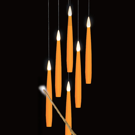 Set of 6 Magic Candles With Wand