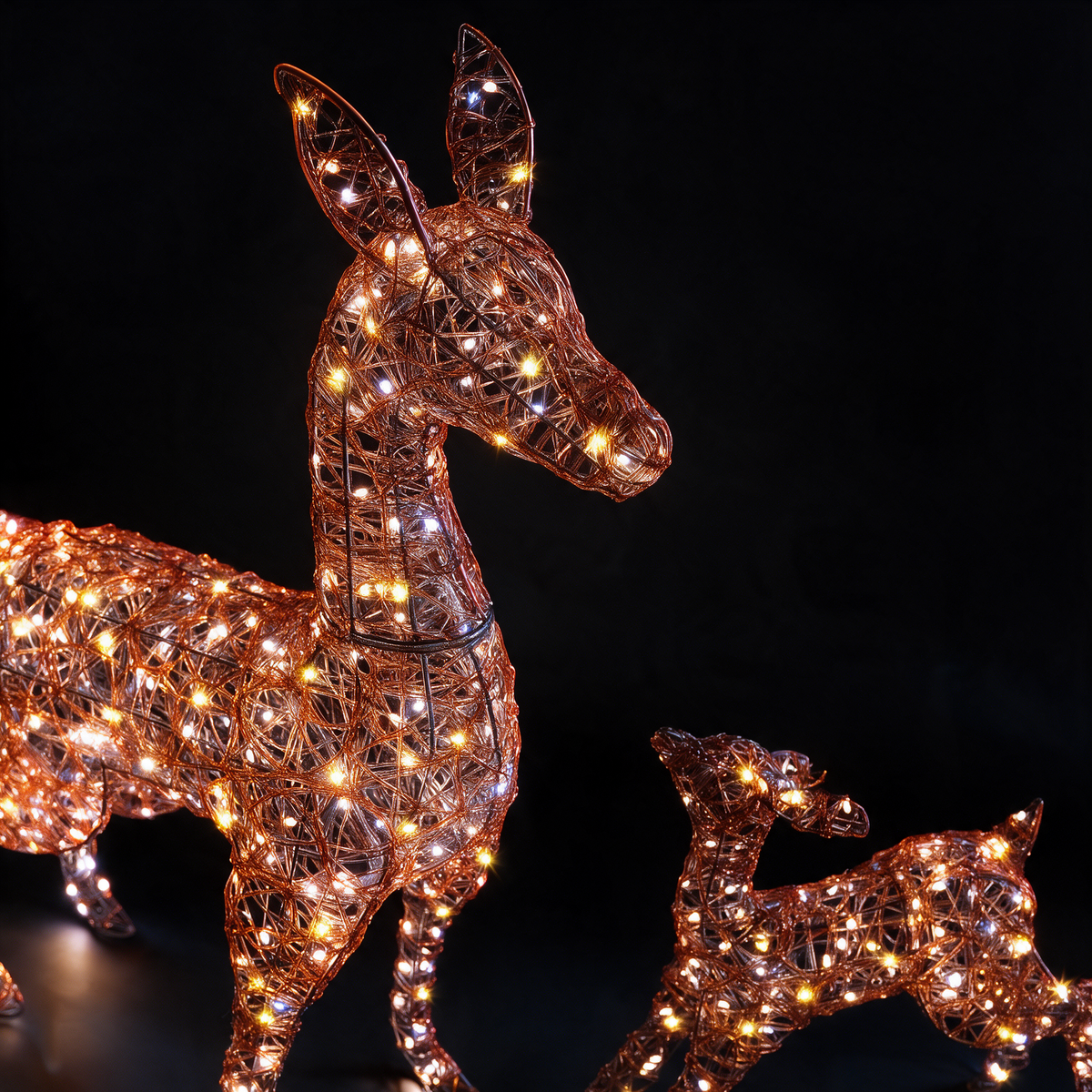 Copper Acrylic Duo Bulb Richmond Deer & Fawn