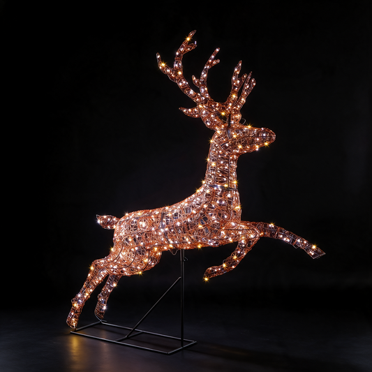 Copper Acrylic Duo Bulb Richmond Leaping Stag