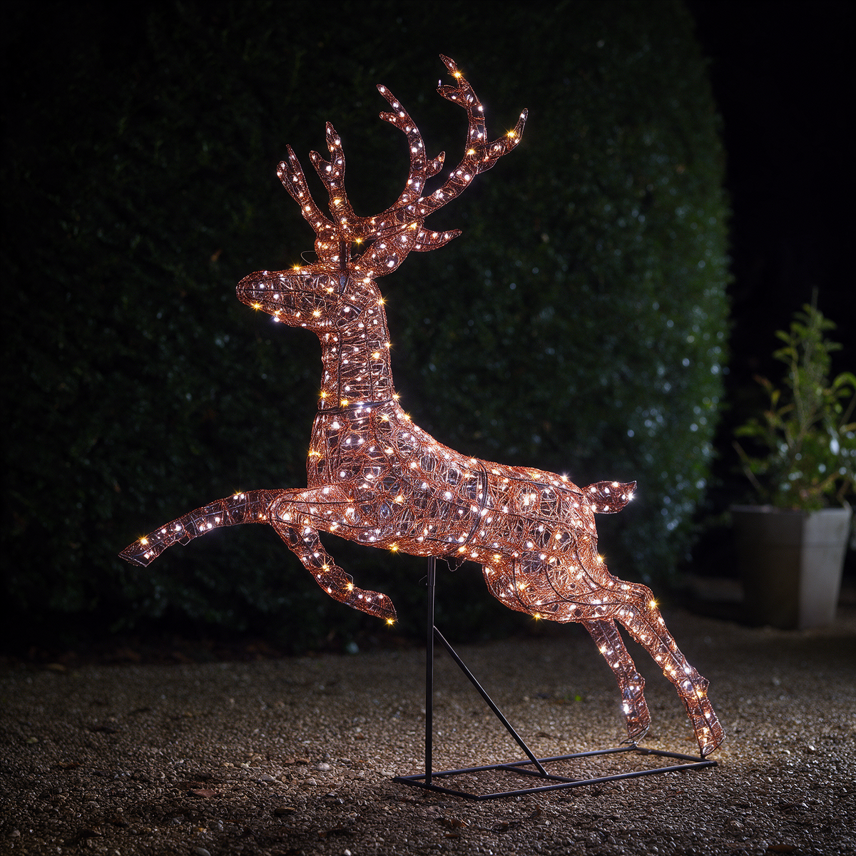 Copper Acrylic Duo Bulb Richmond Leaping Stag