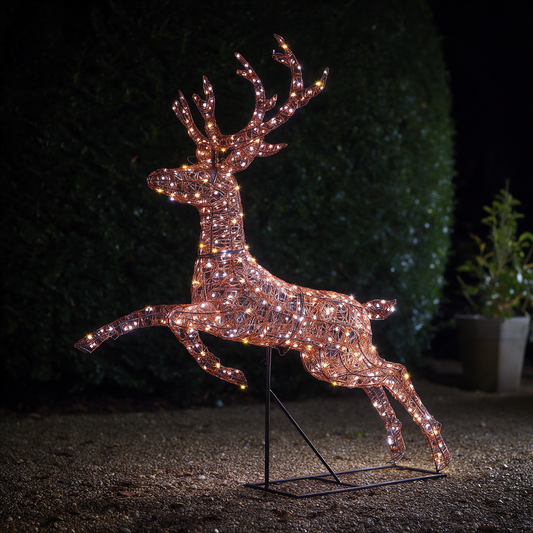 Copper Acrylic Duo Bulb Richmond Leaping Stag