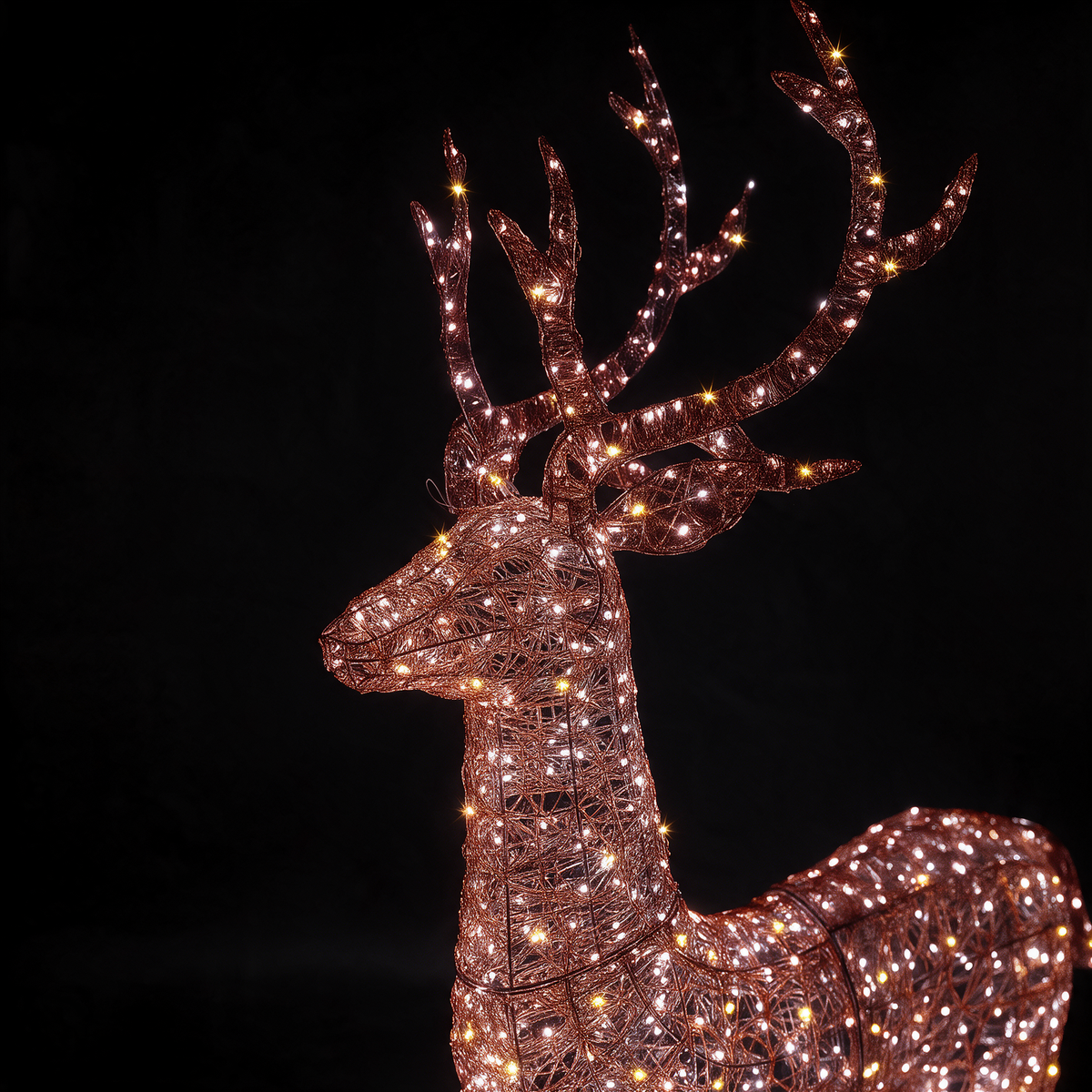 Copper Acrylic Duo Bulb Highland Stag