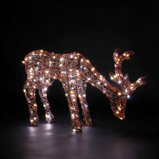 Copper Acrylic Duo Bulb Tatton Grazing Deer