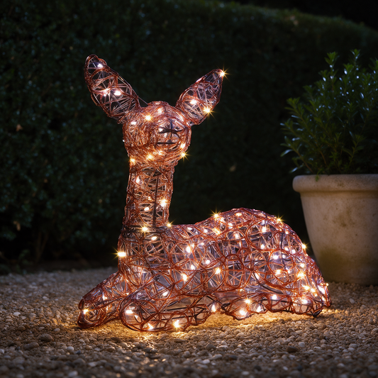 Copper Acrylic Resting Fawn