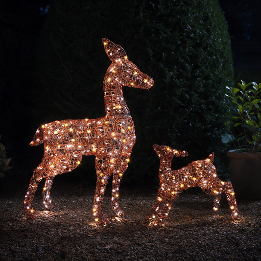 Copper Acrylic Duo Bulb Richmond Deer & Fawn