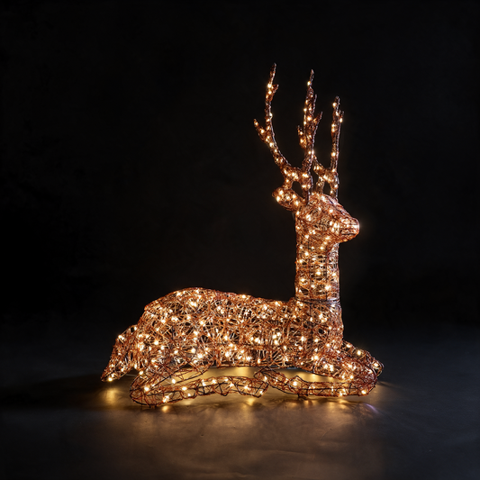 Copper Acrylic Resting Stag