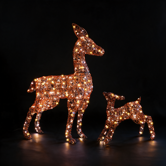 Copper Acrylic Duo Bulb Richmond Deer & Fawn