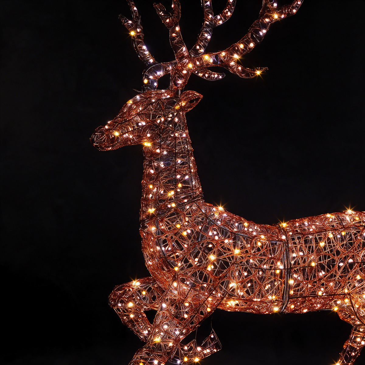 Copper Acrylic Duo Bulb Woburn Stag