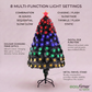 Flocked Swirl Digital Fibre Optic Tree
