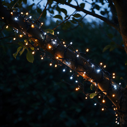 Multifunction Antique White & White Décor String Lights