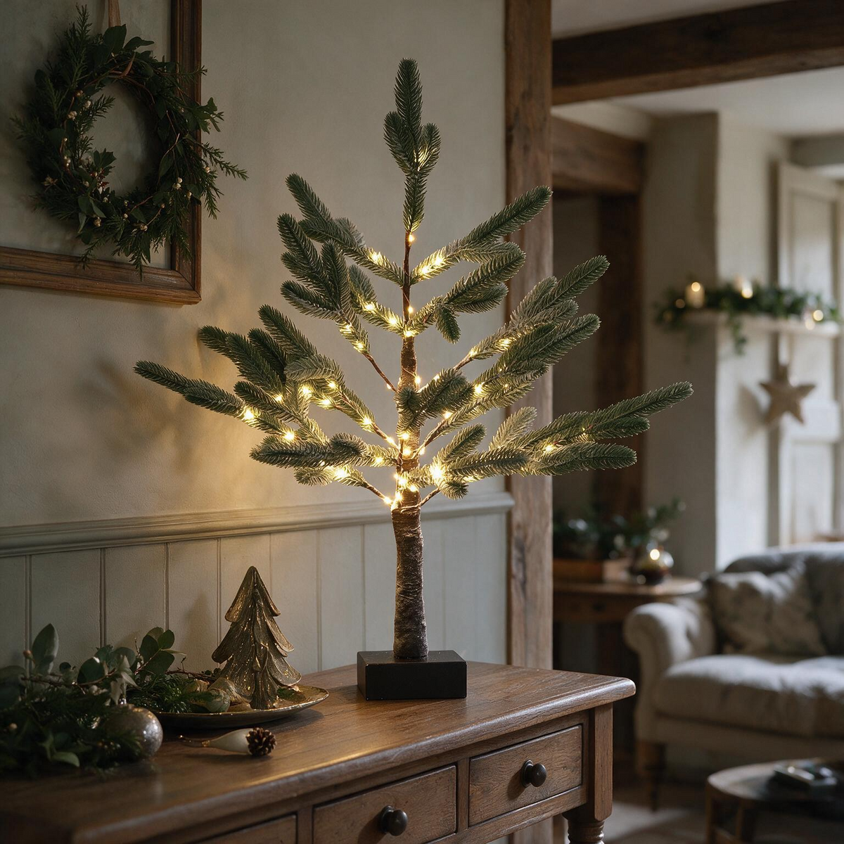 Frosted Fir Twig Trees