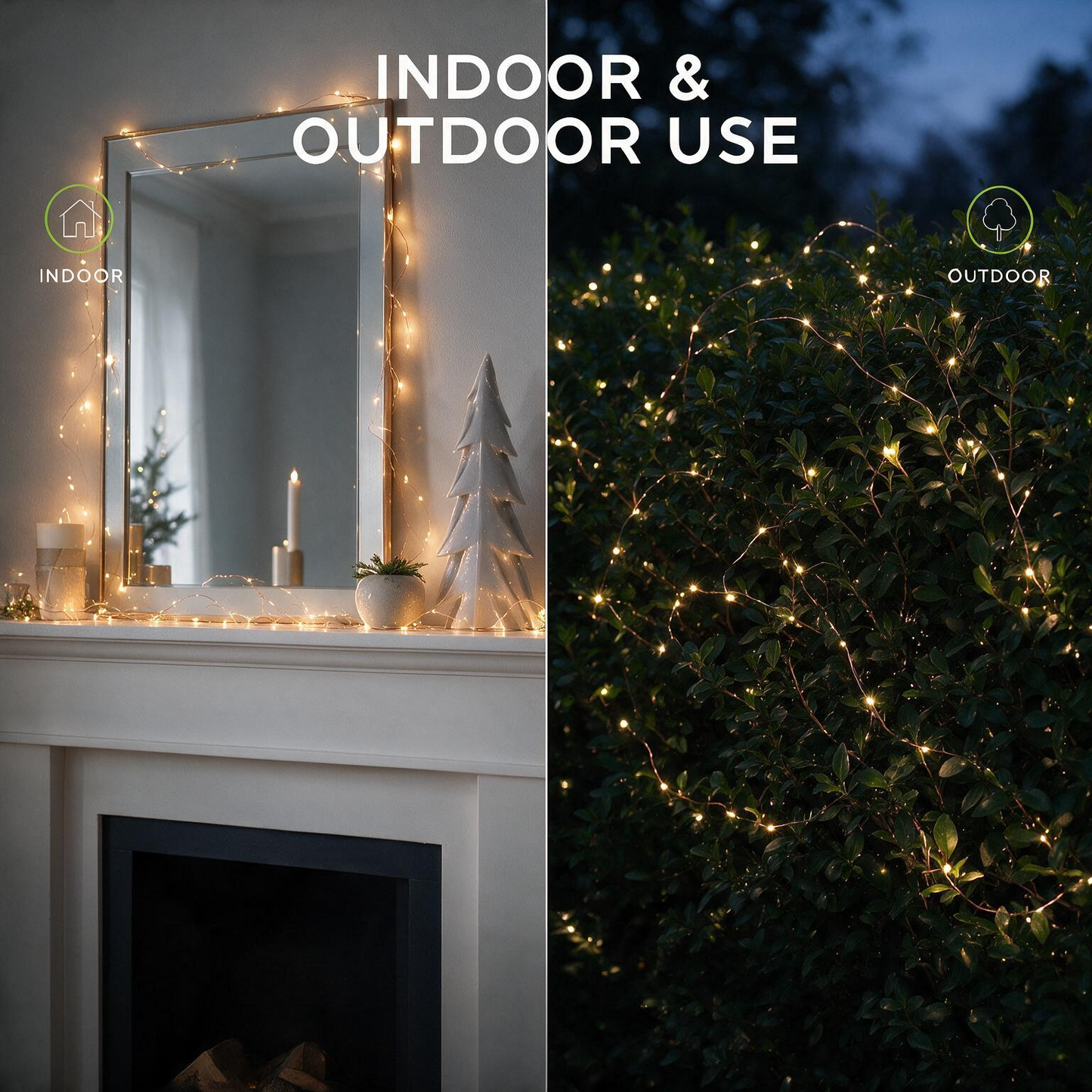 Warm White Micro Wire String Lights