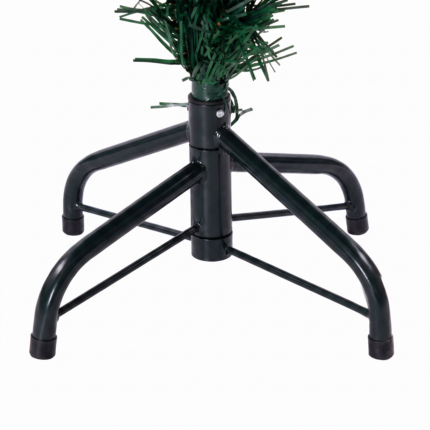 Dickensian Green Starburst Tree With Lanterns & Orange Berries