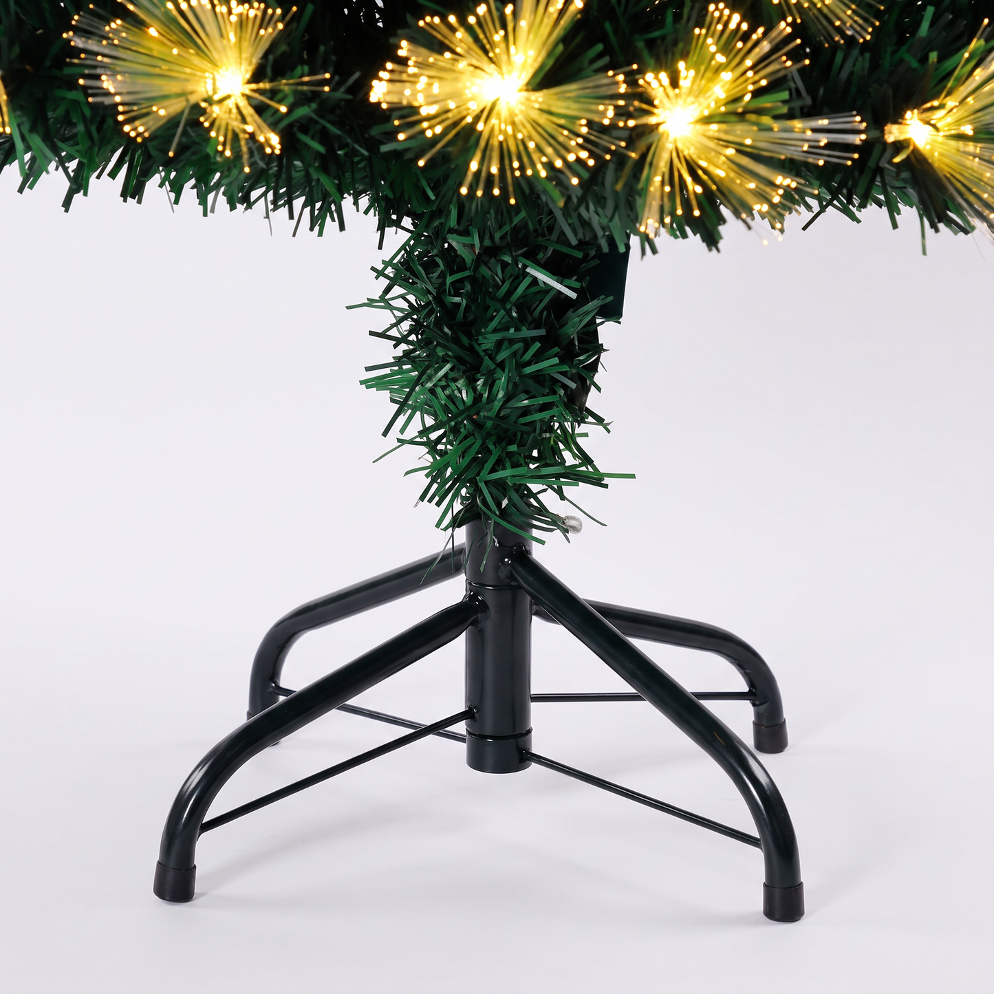 90CM Wimpole Tree With Velvet Poinsettia & Red & Gold Baubles