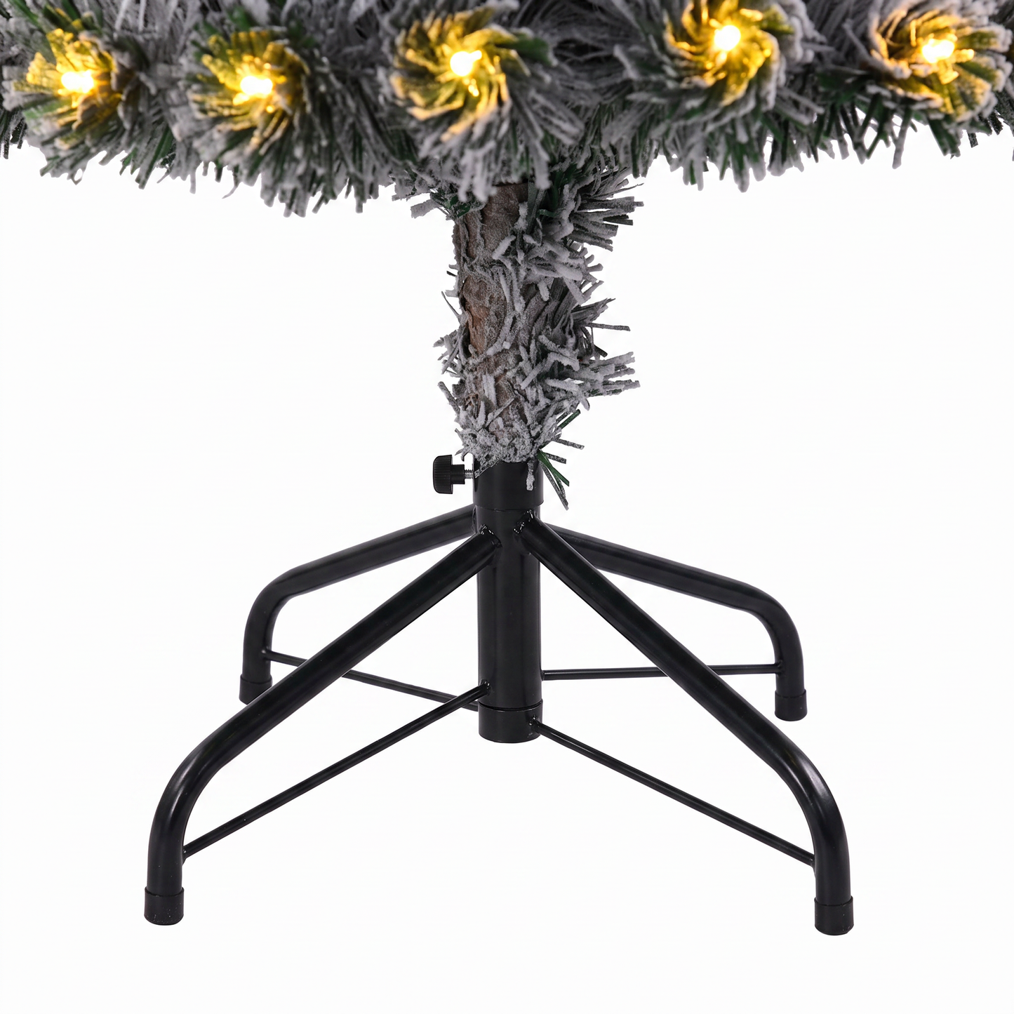 Flocked Swirl Digital Fibre Optic Tree