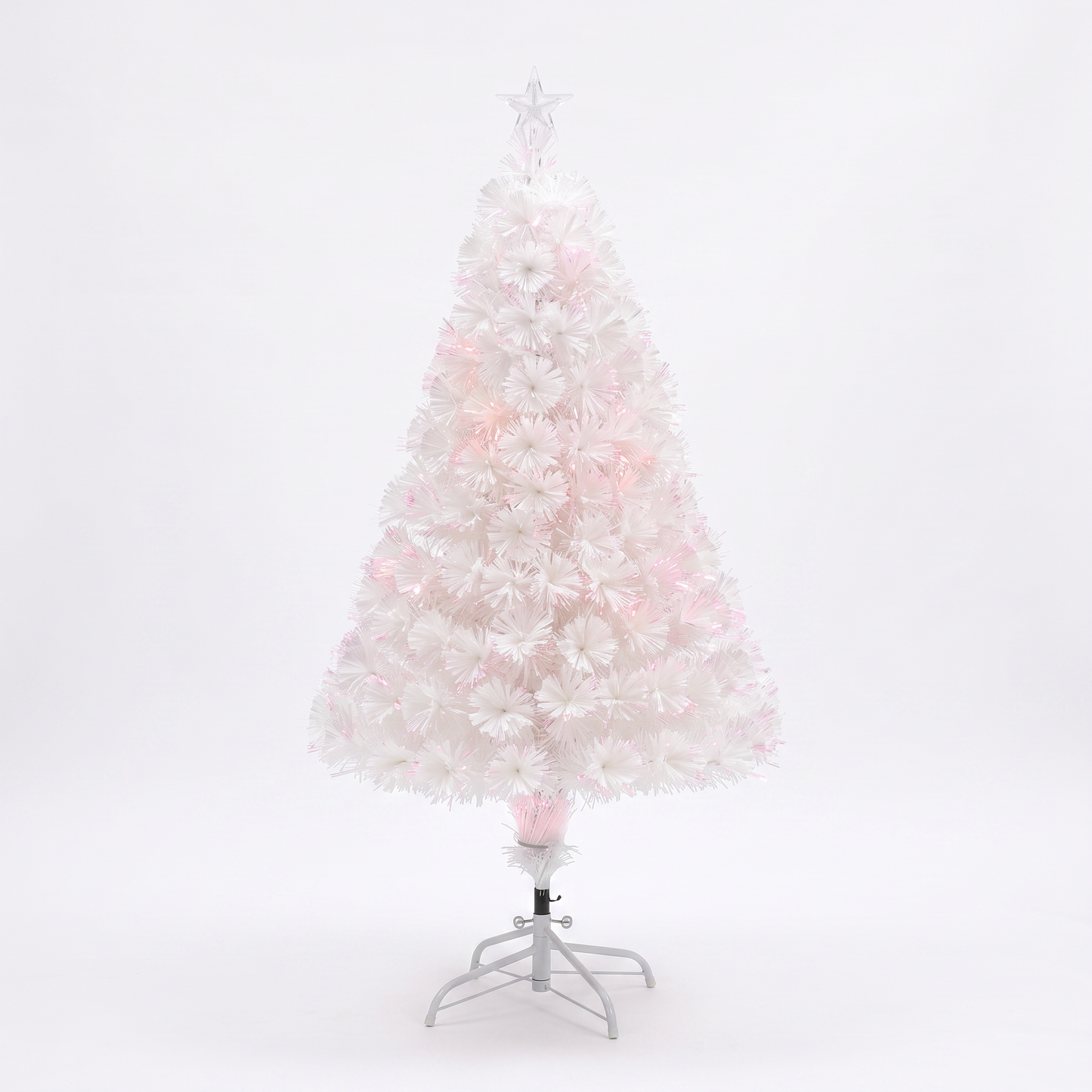 Snow White Carousel Fibre Optic Tree