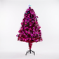 1.2M Hot Pink Fibre Optic Tree With Pink Baubles