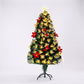 90CM Wimpole Tree With Velvet Poinsettia & Red & Gold Baubles