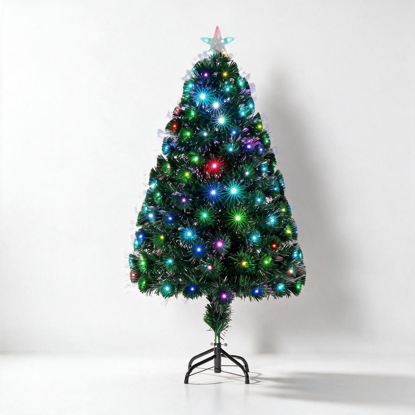Zodiac Green Tree With Fibre Optic Strands