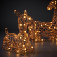 56CM Brown Rattan Deer & Fawn