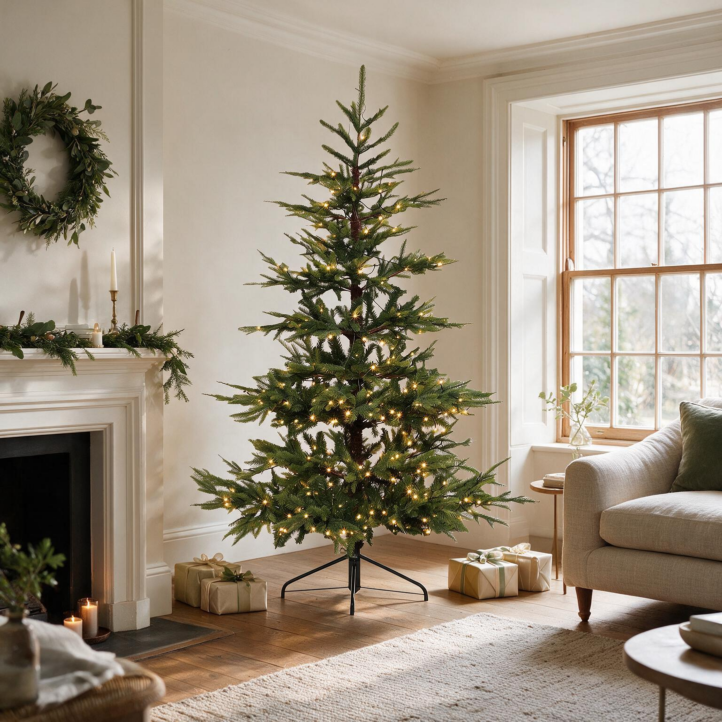 Pre-Lit Nordman Fir