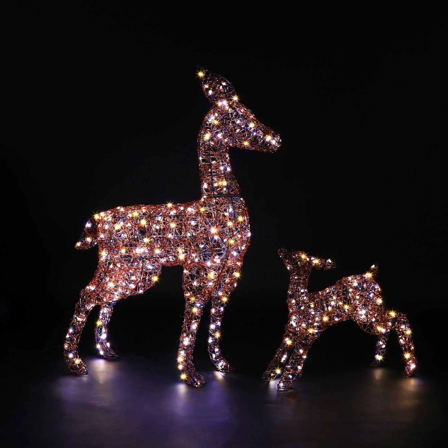 Copper Acrylic Duo Bulb Richmond Deer & Fawn