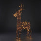 1.17M Brown Rattan Standing Deer