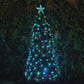 1.2M Nebula Green Tree With Multi-Colour LED Strands