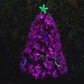 1.2M Hot Pink Fibre Optic Tree With Pink Baubles