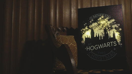 Harry Potter - Hogwarts Christmas Light Up Wall Art