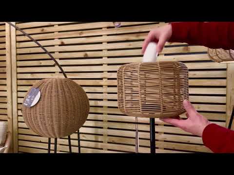 Novara Sesame Rattan Pendant Light