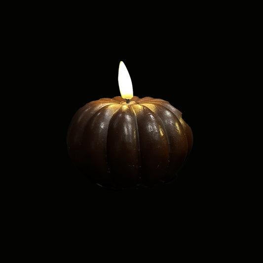 Wax Pumpkin Candle Light