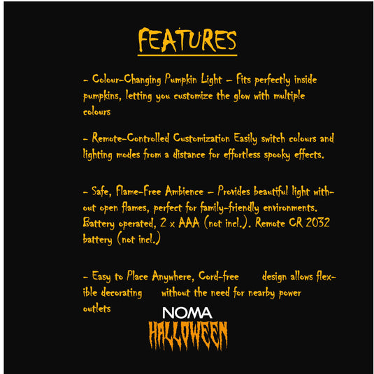 Colour Changing Pumpkin Light