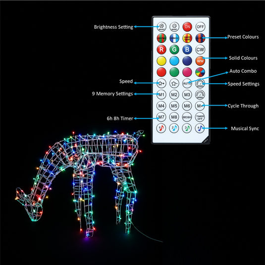 59 cm Spectrum Flexi Wire Grazine Deer