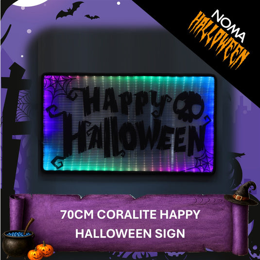 70cm Coralite Happy Halloween Spooky Sign